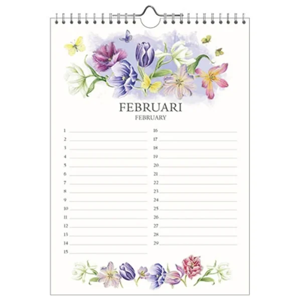 Janneke Brinkman verjaardagskalender tulpen februari