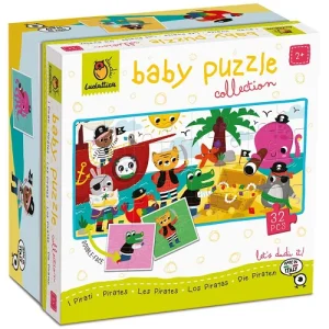 Ludattica puzzel dubbelzijdig piraten 2+