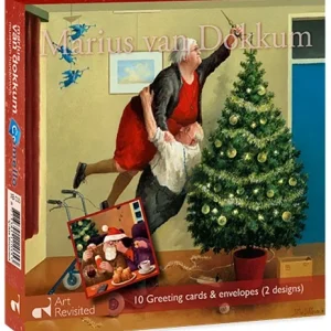 Marius van Dokkum doosje kerstkaarten kerstengeltjes en kerstknuffel