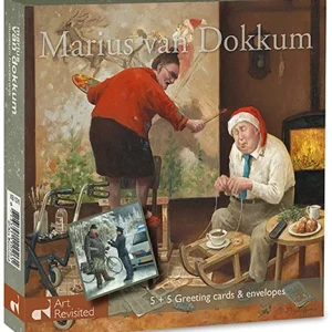 Marius van Dokkum doosje kerstkaarten kerstprent en ho