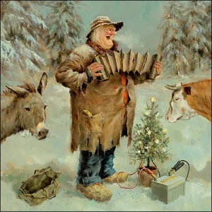 Marius van Dokkum - kerstkaart stille nacht...