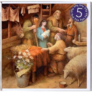 Marius van Dokkum kerstkaarten Bethlehem revisited 5-pack