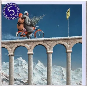 Marius van Dokkum kerstkaarten wegomlegging 5-pack