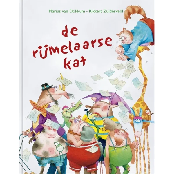 Marius van Dokkum leesboek de rijmelaarse kat voorkant