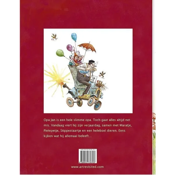 Marius van Dokkum leesboek de wondere wereld van opa Jan achterkant
