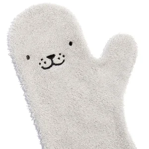 Nifty baby shower glove bever grijs detail