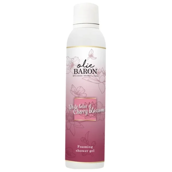 Oliebaron foaming showergel White lotus & Cherry blossom