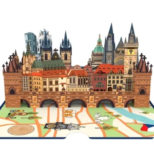 Papercrush pop-up kaart Praag