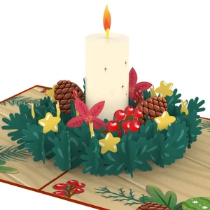 Papercrush pop-up kaart adventskrans
