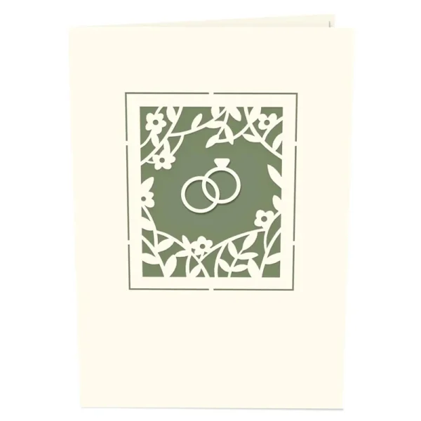 Papercrush pop-up kaart bruiloft kapel voorkant