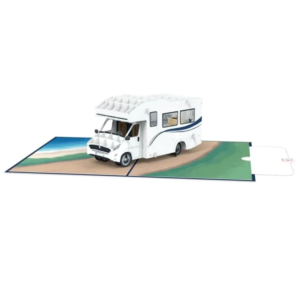 Papercrush pop-up kaart camper voorbeeld