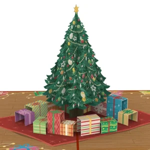 Papercrush pop-up kaart kerstboom met geschenken