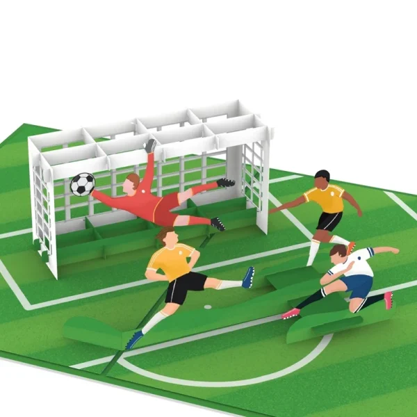 Papercrush pop-up kaart voetbal