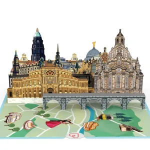 Papercrush pop-up wenskaart Dresden