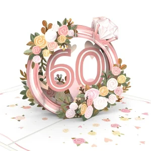 Papercrush pop-up wenskaart diamanten bruiloft