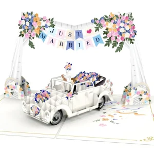 Papercrush pop-up wenskaart just married