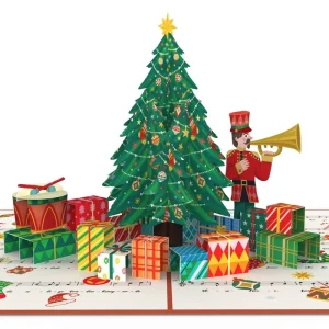 Papercrush pop-up wenskaart kerstboom o du fröhliche