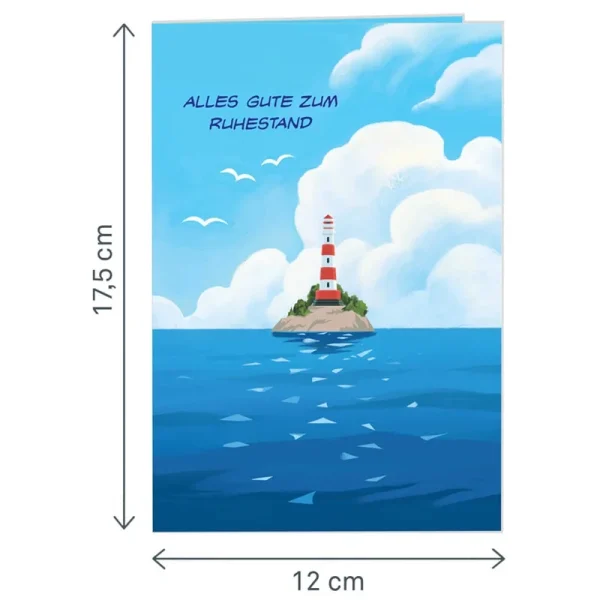 Papercrush pop-up wenskaart zeilschip op nieuwe avonturen voorkant met afmetingen