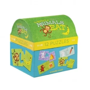 Crocodile Creek puzzel what animals eat 24 pcs