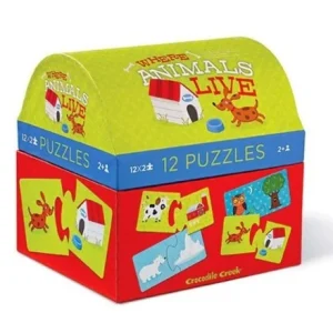 Crocodile Creek puzzel where animals live 24 pcs