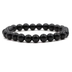 Sattva Rocks Mala armband luisteren zwarte onyx