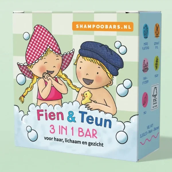 Shampoo Bars 3-in-1 bar Fien en Teun
