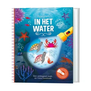 Lantaarn zaklampboek speuren in het water