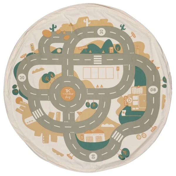 Toddlekind interactieve speelmat met opbergzak desert city voorkant