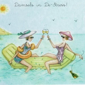 Berni Parker - wenskaart damsels in de-stress