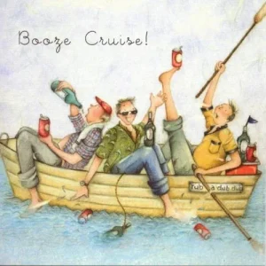 Berni Parker - wenskaart booze cruise