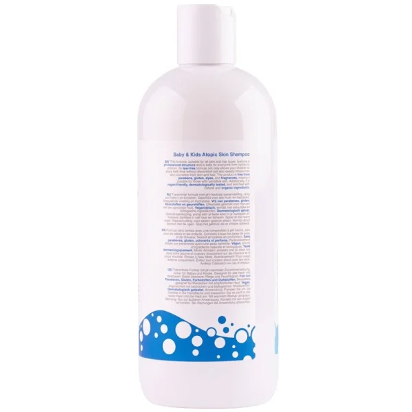 Babyton 2-in-1 Shampoo & bodywash atopische huid 400 ml achterkant