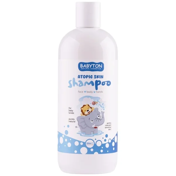 Babyton 2-in-1 Shampoo & bodywash atopische huid 400 ml voorkant