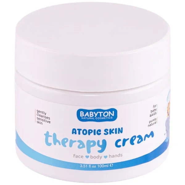 Babyton beschermende verzorgingscrème atopische huid 100 ml voorkant