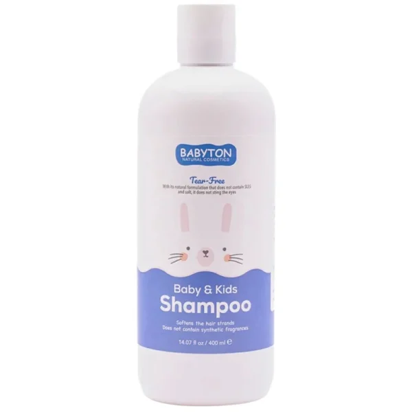 Babyton natuurlijke tranenvrije shampoo 400 ml voorkant
