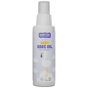 Babyton verzorgende massage- en babyolie 50 ml voorkant