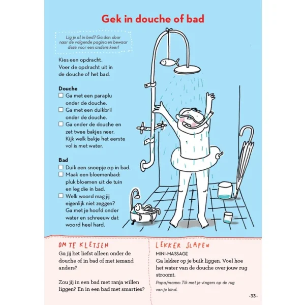 Gezinnig slaapklets voor kleuters deel 1 gek in douche of bad