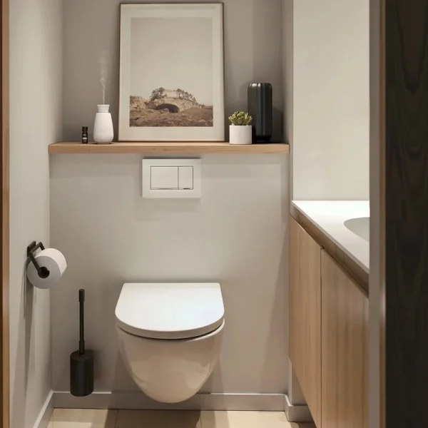 Volatile aroma diffuser Ella wit sfeerfoto toilet