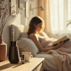 Volatile aroma diffuser Ella zwart sfeerfoto