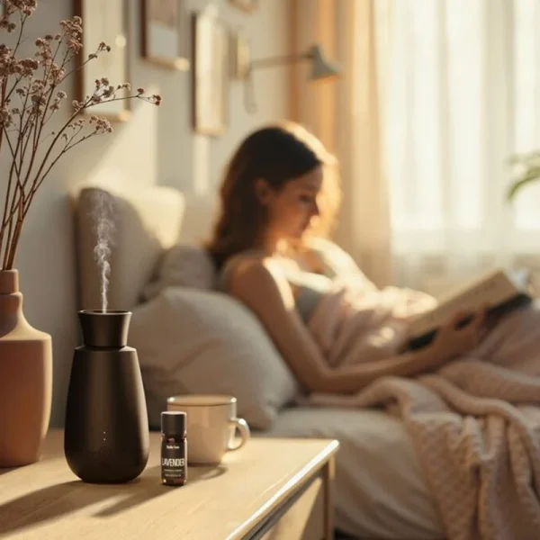 Volatile aroma diffuser Ella zwart sfeerfoto