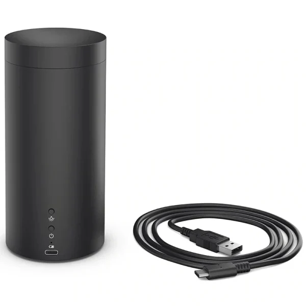 Volatile aroma diffuser Lucy zwart met oplaadkabel