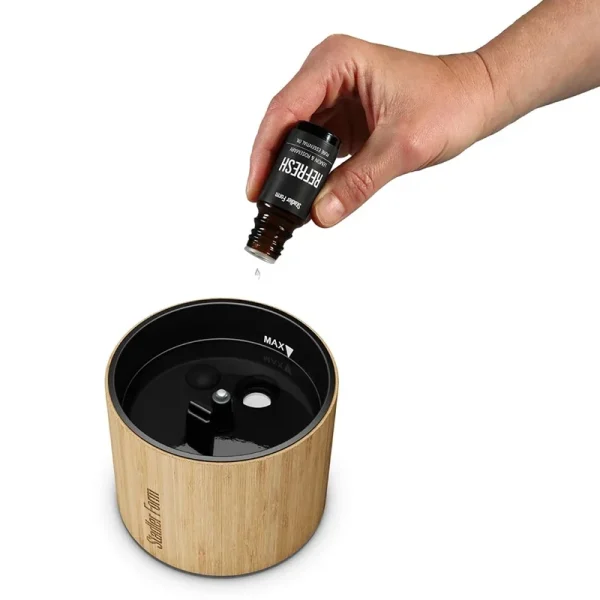 Volatile aroma diffuser Nora bamboe met druppels