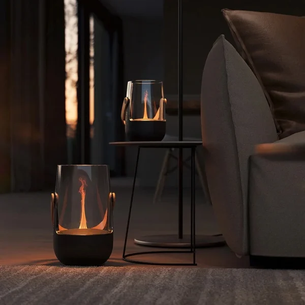 Volatile aroma diffuser Sophia groot sfeerfoto bij bijzettafel